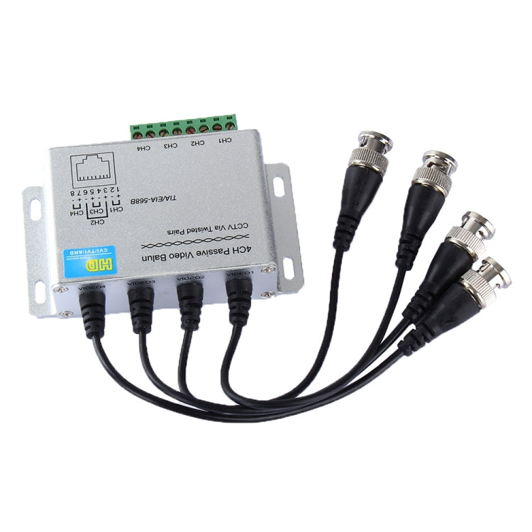 HD204A-F HD-CVI/TVI/AHD CCTV 4CH UTP Passive Video Balun, HD204A-F HD204A-F HD-CVI/TVI/AHD CCTV 4CH UTP Passive Video Balun, HD204A-F